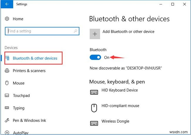 Cách bật Bluetooth trên Windows 10 