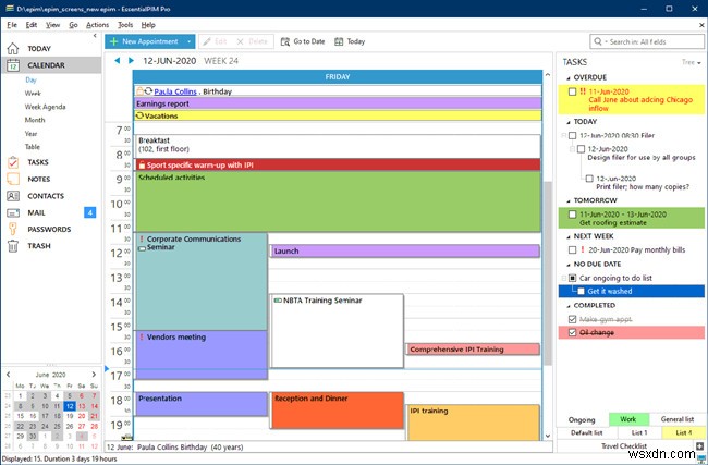 Trình quản lý thông tin cá nhân dành cho Windows- Nó giúp tổ chức các hoạt động hàng ngày của chúng ta như thế nào 