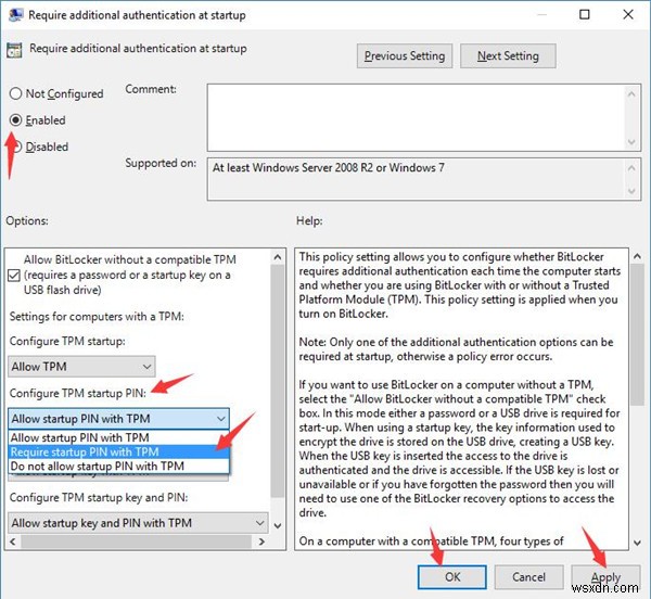 Cách bật mã PIN BitLocker khởi động trước trong Windows 10 - Dễ dàng 