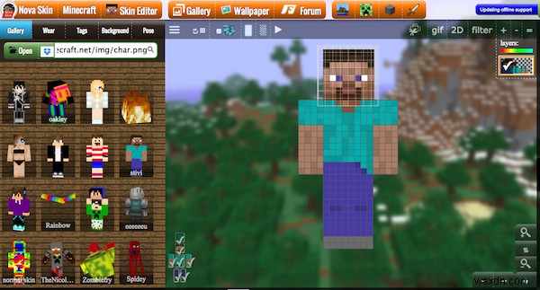 Cách thay đổi Skin Minecraft 