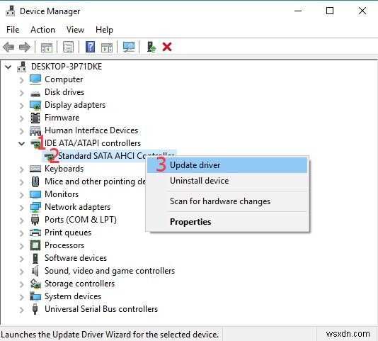 Tải xuống Trình điều khiển Bộ điều khiển SATA AHCI Chuẩn cho Windows 10 
