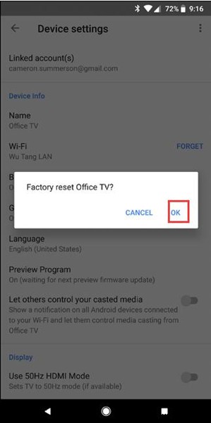 Cách đặt lại Chromecast Fast? 