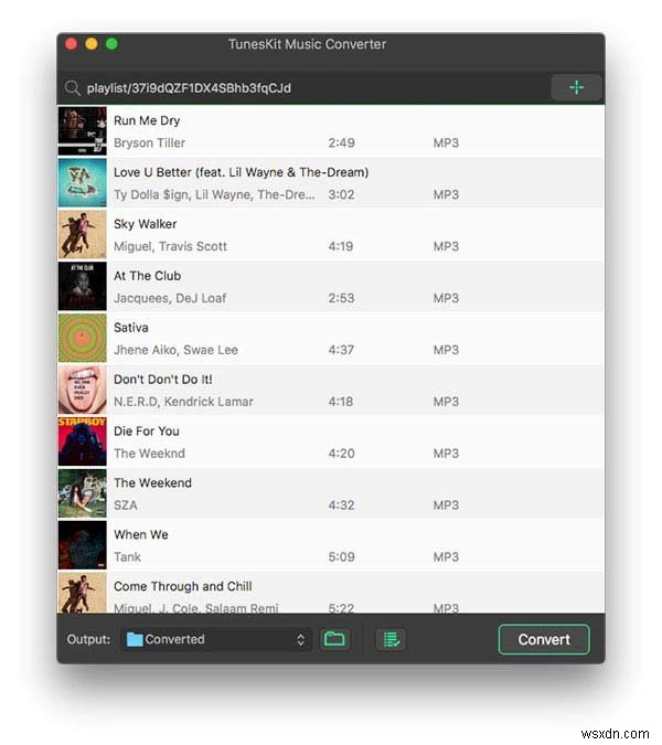 Cách tải bài hát Spotify sang MP3 bằng TunesKit 