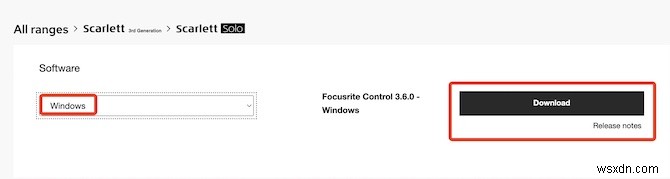 Tải xuống Focusrite Scarlett Solo Driver trên Windows 11, 10, 8, 7 và Mac 