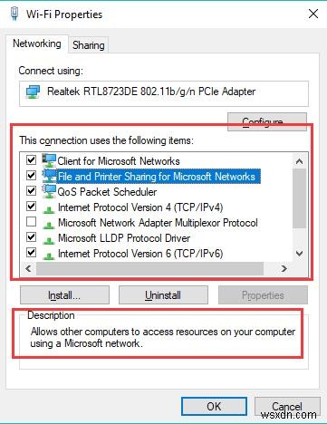 Đã sửa lỗi:WIFI Không có Internet, Windows 10 an toàn 