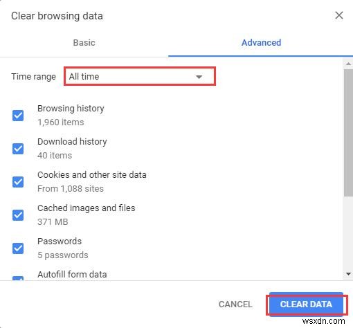 Đã sửa:Lỗi Err_Cache_Miss trong Google Chrome trên Windows 10? 