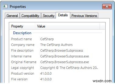 CefSharp.BrowserSubprocess.exe:Nó là gì và Cách giải quyết vấn đề với nó? 