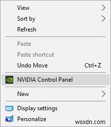 Đã giải quyết:Thiếu bảng điều khiển NVIDIA trên Windows 10 