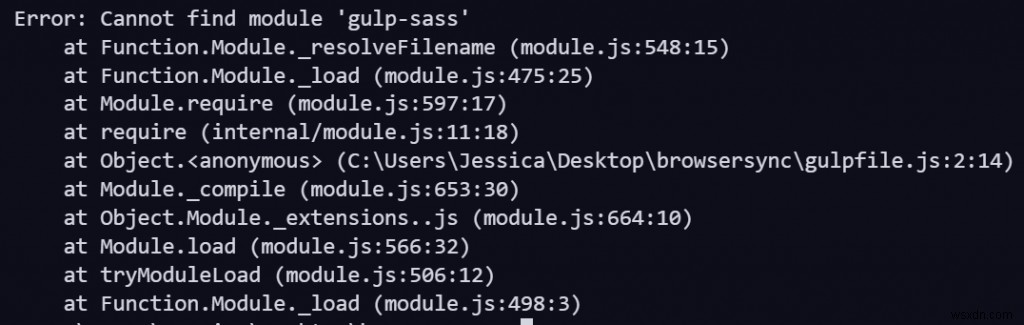 Cách sửa lỗi “không thể tìm thấy mô-đun gulp-sass” trong Gulp 