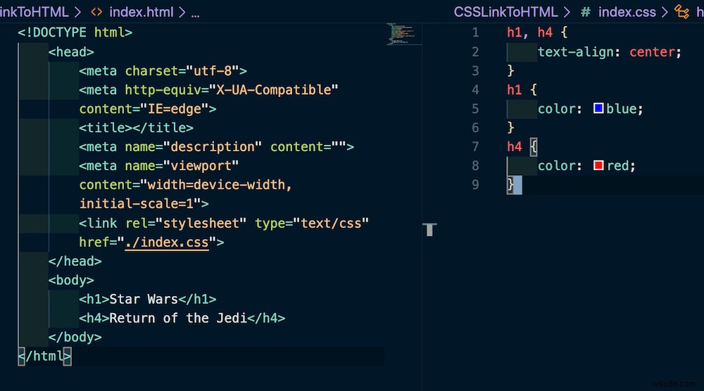 Cách liên kết CSS với HTML để làm cho phần đánh dấu dễ đọc hơn 