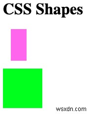 Hình dạng CSS 