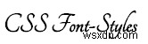 Kiểu phông chữ CSS 