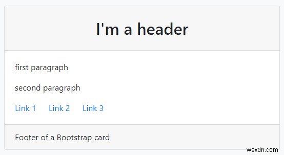 Thành phần thẻ Bootstrap 