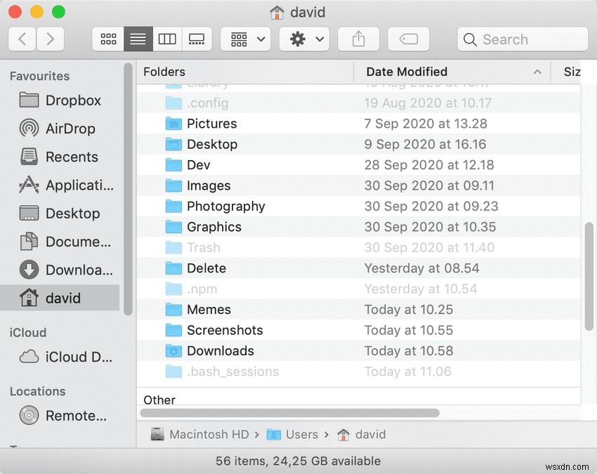 Cách mở Thư mục chính của Mac trong Finder qua Terminal 