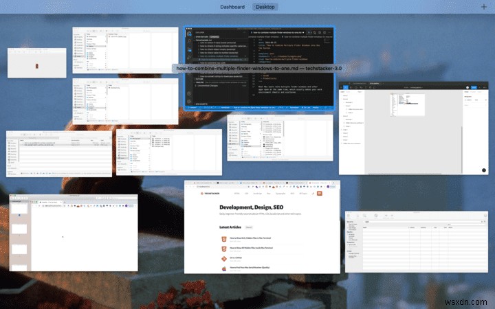 Cách kết hợp nhiều trình tìm kiếm Windows vào hệ thống tab một cửa sổ (macOS) 