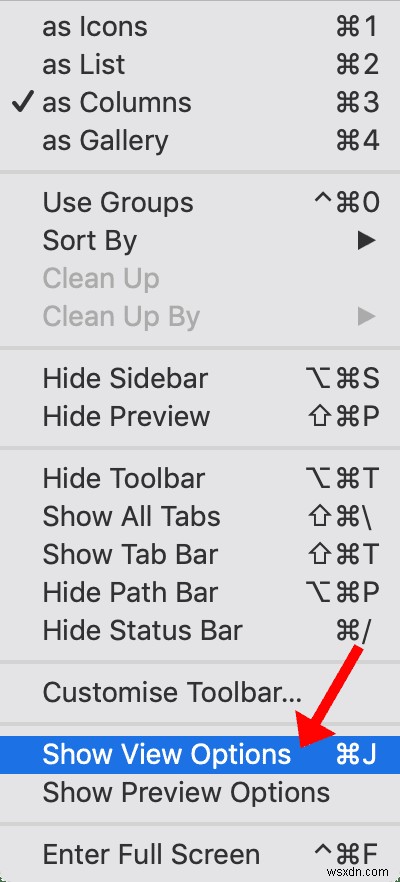 Cách hiển thị tất cả kích thước thư mục trong Finder (macOS) 
