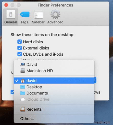 Cách đặt thư mục Finder mặc định trên Mac 