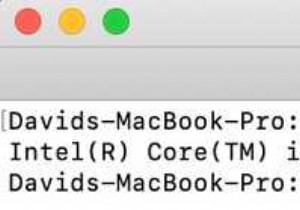 Cách nhận Thông số CPU Mac của bạn qua Thiết bị đầu cuối 