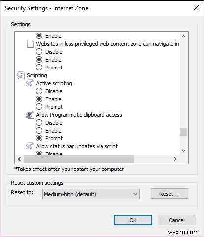 Làm cách nào để bật JavaScript trong Internet Explorer (IE)? 