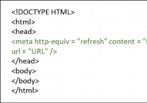 Làm cách nào để sử dụng Thẻ Meta để chuyển hướng một trang HTML? 