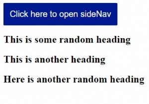 Làm thế nào để tạo một menu sidepanel có thể thu gọn bằng CSS và JavaScript? 