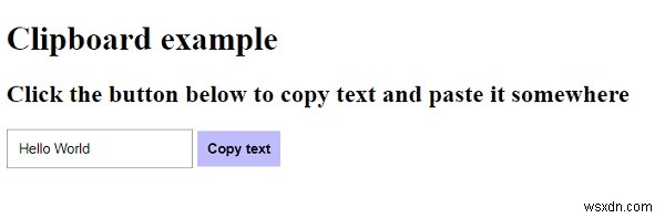 Làm cách nào để sao chép văn bản vào khay nhớ tạm bằng JavaScript? 