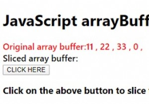 Phương thức JavaScript arrayBuffer.slice () 