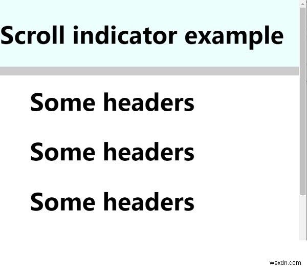 Làm thế nào để tạo một chỉ báo cuộn với CSS và JavaScript? 