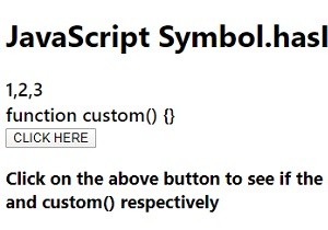 Thuộc tính JavaScript Symbol.hasInstance 