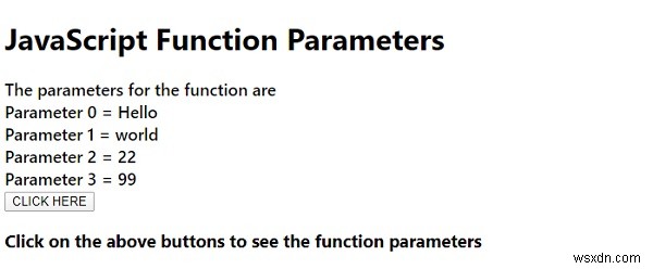 Tham số hàm JavaScript 