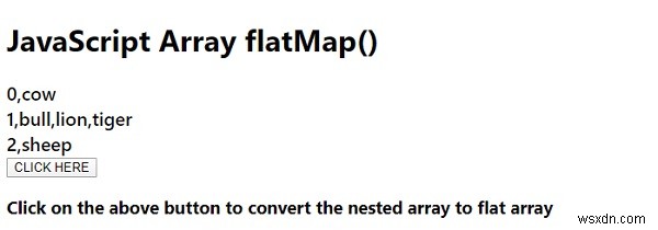 array.flatMap () trong JavaScript 