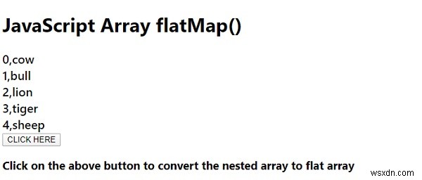 array.flatMap () trong JavaScript 