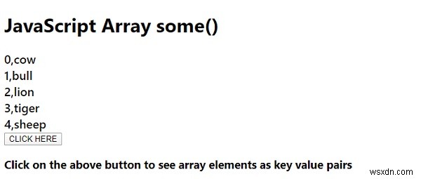 Phương thức array.entries () trong JavaScript. 