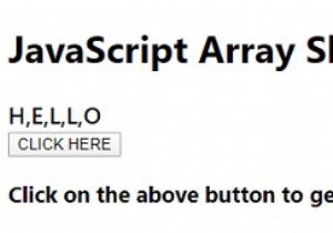 Slice mảng () trong JavaScript 