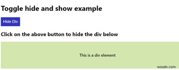 Làm cách nào để chuyển đổi giữa ẩn và hiển thị một phần tử bằng JavaScript? 