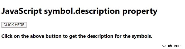 thuộc tính Symbol.description trong JavaScript 