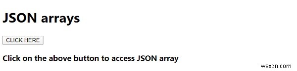 Mảng JavaScript JSON 