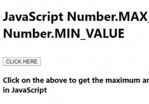 Number.MAX_VALUE và Number.MIN_VALUE trong JavaScript với ví dụ