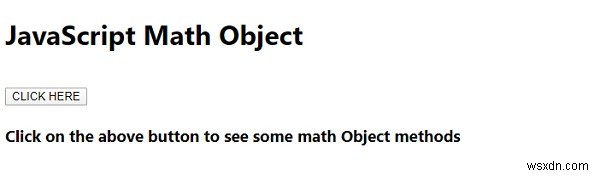 Ví dụ về đối tượng toán học JavaScript 