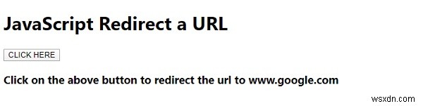 JavaScript - Chuyển hướng một URL 
