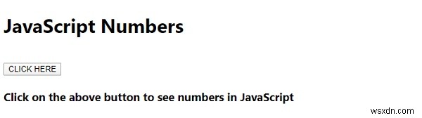 Ví dụ về JavaScript Numbers 