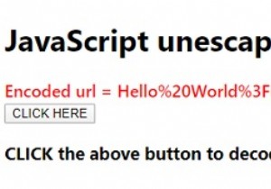 JavaScript unescape () với ví dụ 