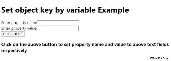 JavaScript - Đặt khóa đối tượng theo biến 