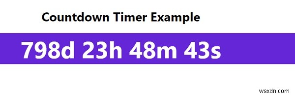 Làm cách nào để tạo đồng hồ đếm ngược bằng JavaScript? 