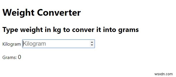 Làm cách nào để tạo công cụ chuyển đổi trọng lượng bằng HTML và JavaScript? 