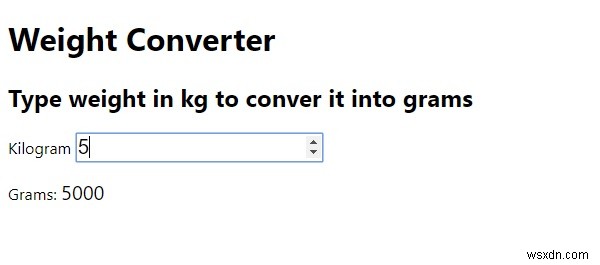 Làm cách nào để tạo công cụ chuyển đổi trọng lượng bằng HTML và JavaScript? 