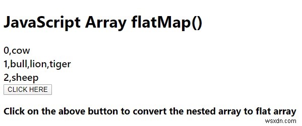 Array.prototype.flatMap () trong JavaScript. 