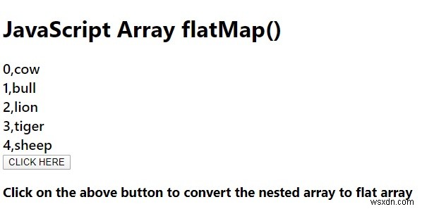 Array.prototype.flatMap () trong JavaScript. 