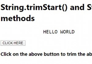 Giải thích các phương thức String.trimStart () &String.trimEnd () trong JavaScript 