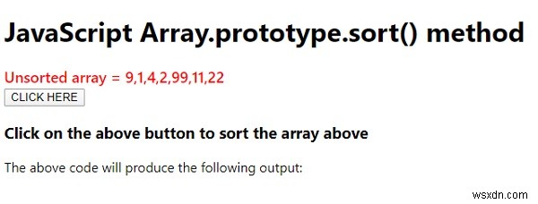Array.prototype.sort () trong JavaScript. 
